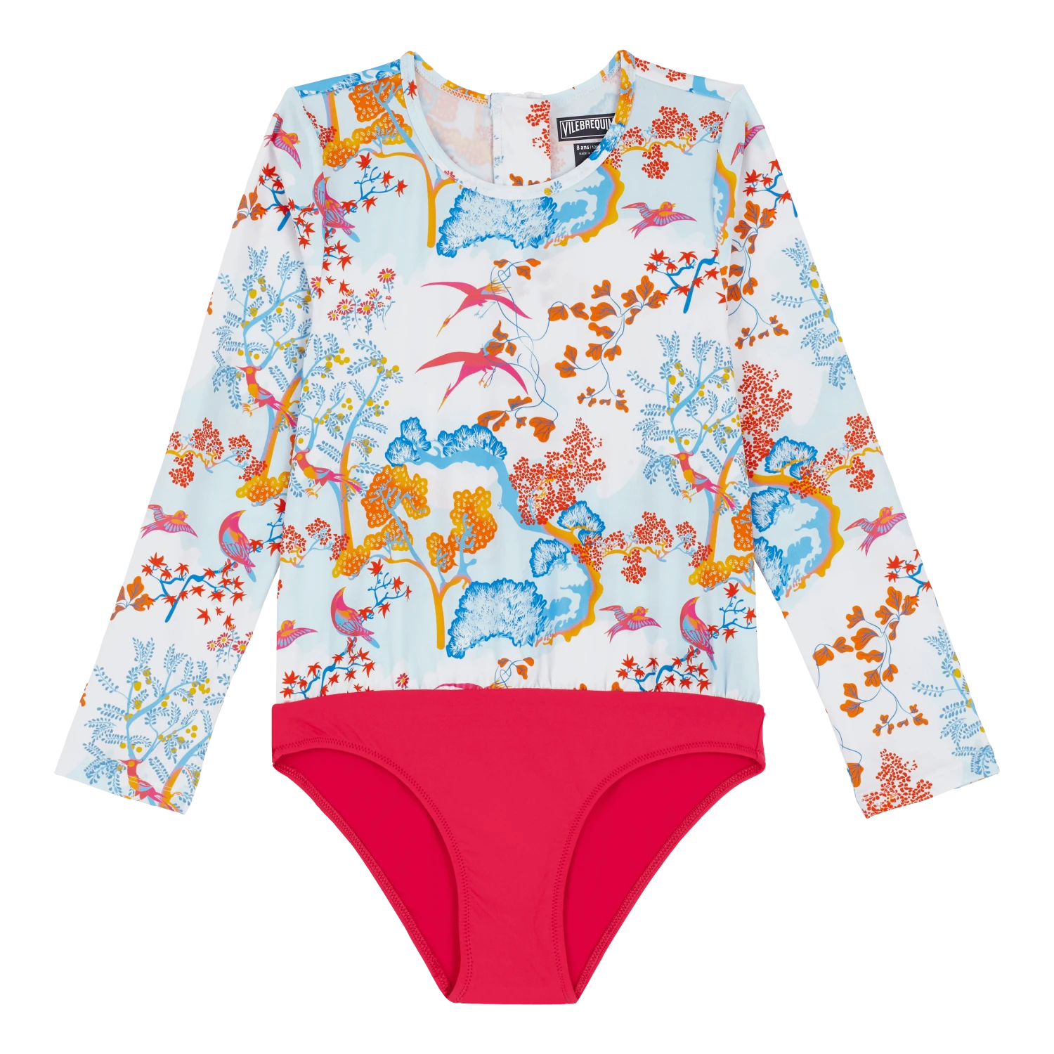 Vilebrequin Girls One-Piece Zipped Rashguard Peaceful Trees 3 Vilebrequin Girls One-Piece Zipped Rashguard Peaceful Trees
