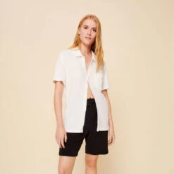 Vilebrequin Unisex Terry Bowling Shirt Solid 13 Vilebrequin Unisex Terry Bowling Shirt Solid -Outdoor Beach & Swimwear HARC3Q02 052 frontworn 3920x3920 1