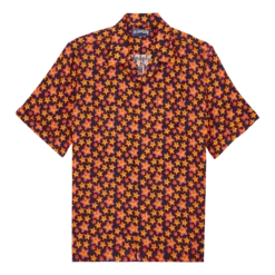 Vilebrequin Men Bowling Linen Shirt Stars Gift