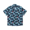 Men Printed Linen Bowling Shirt - Vilebrequin X Malbon 2 Men Printed Linen Bowling Shirt - Vilebrequin X Malbon -Outdoor Beach & Swimwear HARZ3U03 390 front 3920x3920 1