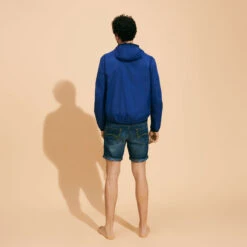 Vilebrequin Men Reversible Windbreaker Jacket Carapaces -Outdoor Beach & Swimwear IGAU3Y38 305 backworn 3920x3920 1