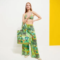 Vilebrequin Women Cotton Pants Jungle Rousseau 15 Vilebrequin Women Cotton Pants Jungle Rousseau -Outdoor Beach & Swimwear INLC3V03 414 supp4 3920x3920 1