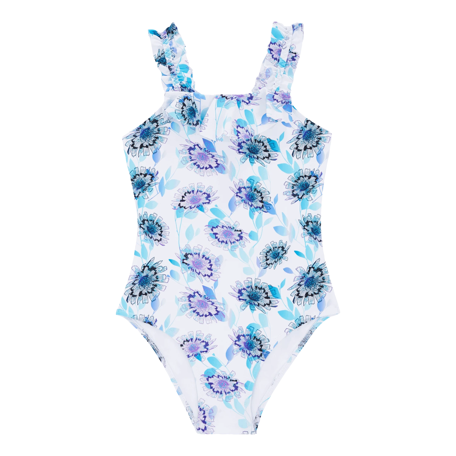 Vilebrequin Girls One-piece Swimsuit Flash Flowers 3 Vilebrequin Girls One-piece Swimsuit Flash Flowers