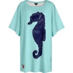 Women Maxi Viscose Dress Seahorse - Vilebrequin X Patrizia Gucci