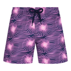 Vilebrequin Boys Ultra-light And Packable Swim Trunks Hypno Shell