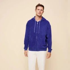 Vilebrequin Unisex Terry Sweatshirt Solid -Outdoor Beach & Swimwear JIBC3Q02 354 frontworn 3920x3920 1