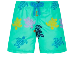Vilebrequin Boys Swim Trunks Ronde Des Tortues Multicolore