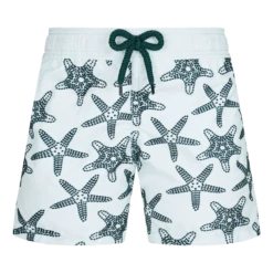 Vilebrequin Boys Swim Trunks Starfish Dance Flocked