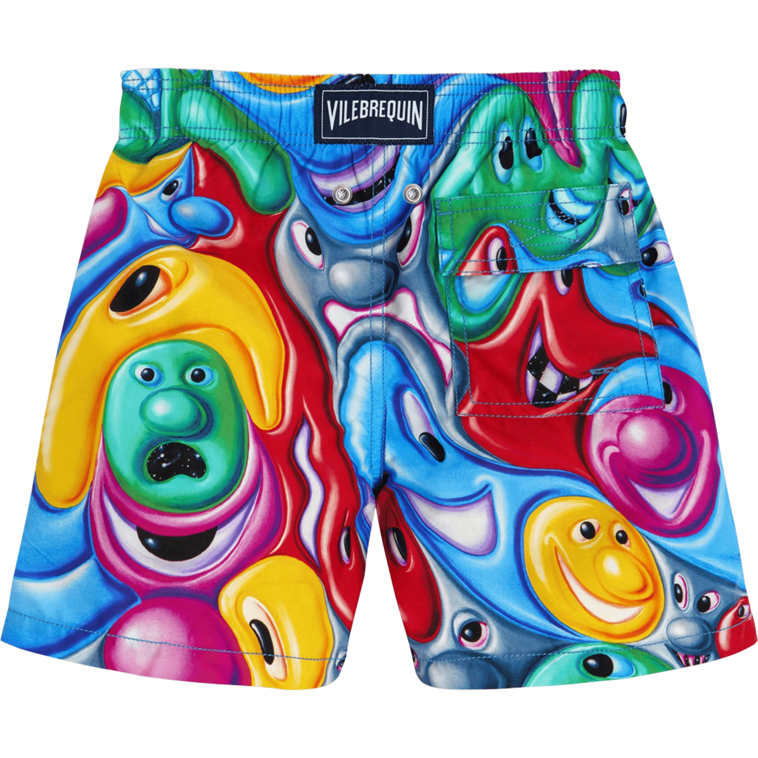 Boys Swim Trunks Faces In Places - Vilebrequin X Kenny Scharf 4 Boys Swim Trunks Faces In Places - Vilebrequin X Kenny Scharf - Image 2
