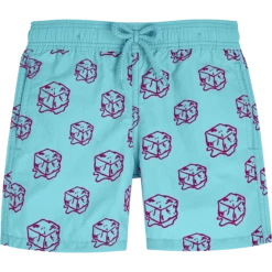 Boys Swim Trunks Nola Flocked - Vilebrequin X John M Armleder