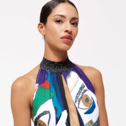 Women One-piece Halter Swimsuit Envoûtement - Vilebrequin X Deux Femmes Noires -Outdoor Beach & Swimwear LAMU3H87 354 supp3 3920x3920 1