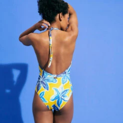 Vilebrequin Women One-Piece Swimsuit Raiatea -Outdoor Beach & Swimwear LAVH3H07 110 backworn 3920x3920 1
