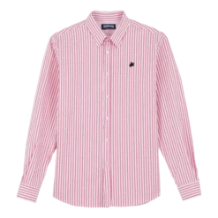 Vilebrequin Men Striped Seersucker Shirt