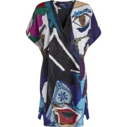 Women Cotton Voile Maxi Dress Envoûtement - Vilebrequin X Deux Femmes Noires