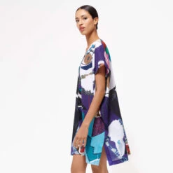 Women Cotton Voile Maxi Dress Envoûtement - Vilebrequin X Deux Femmes Noires -Outdoor Beach & Swimwear LDSU3V88 354 supp3 3920x3920 1