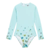 Vilebrequin Women Long Sleeves One-Piece Rashguard Butterflies -Outdoor Beach & Swimwear LEXC3R30 333 front 3920x3920 1