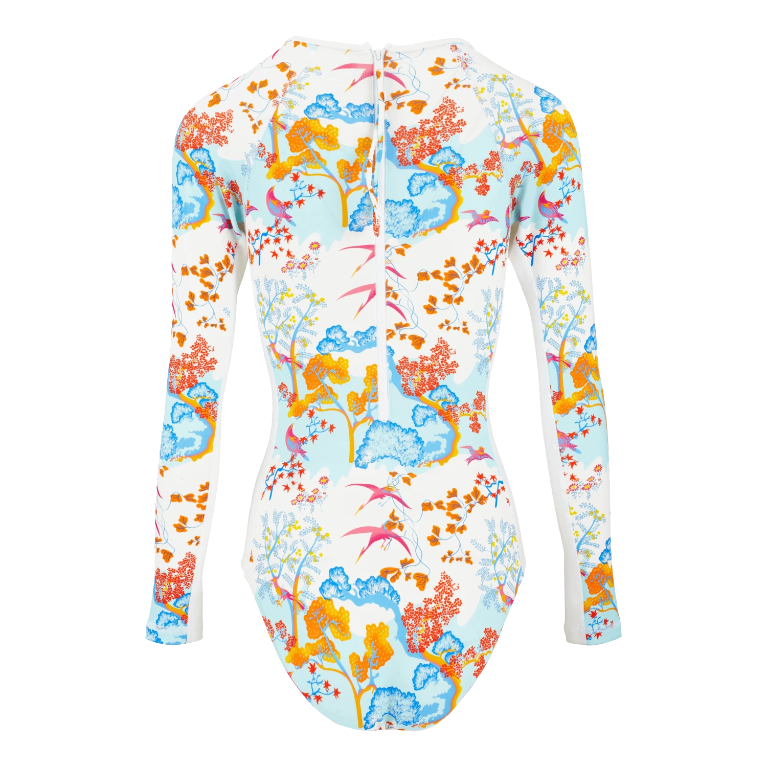 Vilebrequin Women Long Sleeves One-Piece Rashguard Peaceful Trees 4 Vilebrequin Women Long Sleeves One-Piece Rashguard Peaceful Trees - Image 2