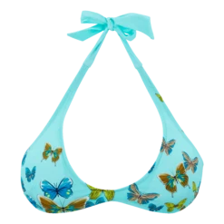 Vilebrequin Women Rounded Neckline Bikini Top Butterflies
