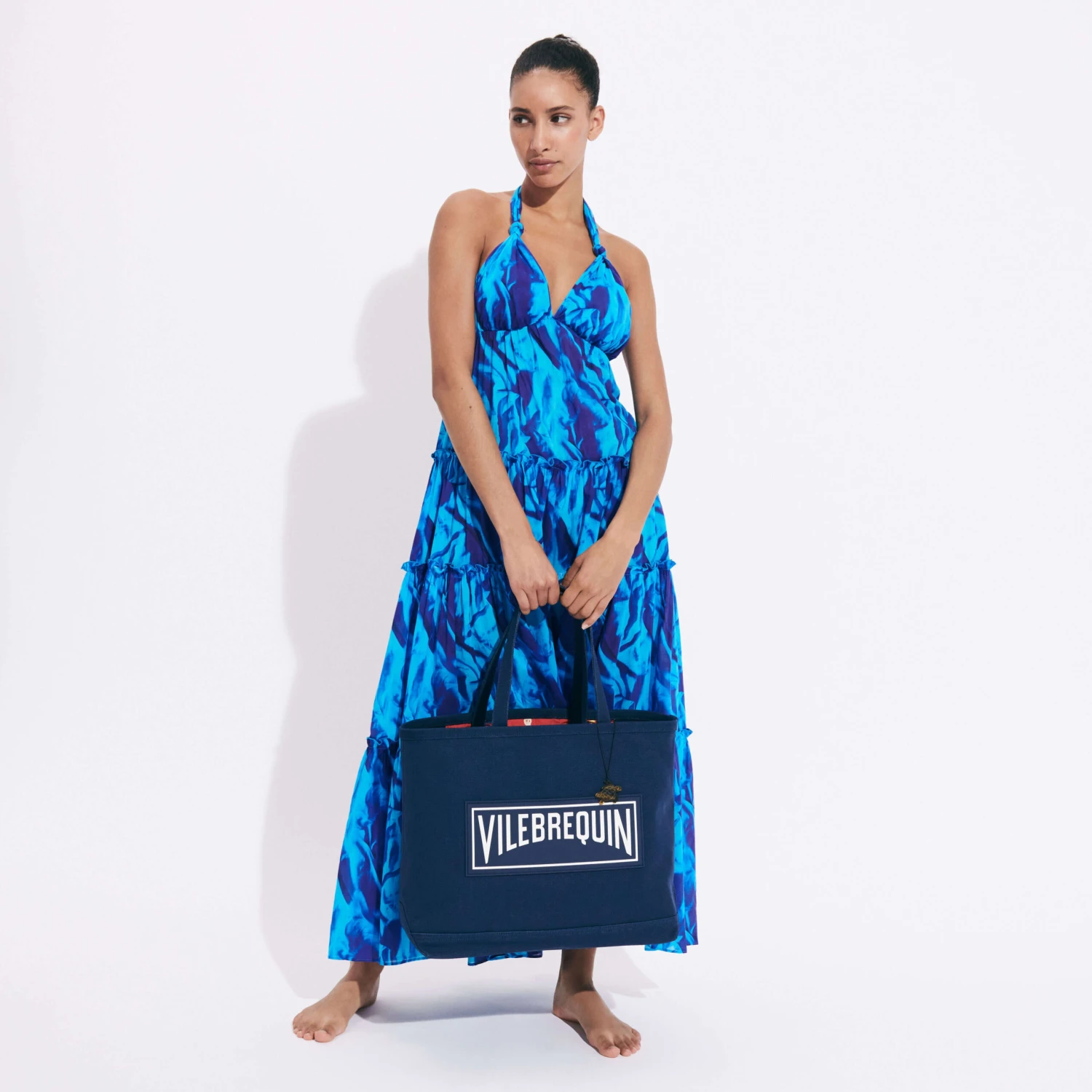 Vilebrequin Women Cotton Long Backless Dress Les Draps Froissés 7 Vilebrequin Women Cotton Long Backless Dress Les Draps Froissés - Image 5