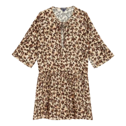 Vilebrequin Women Short Dress Turtles Leopard