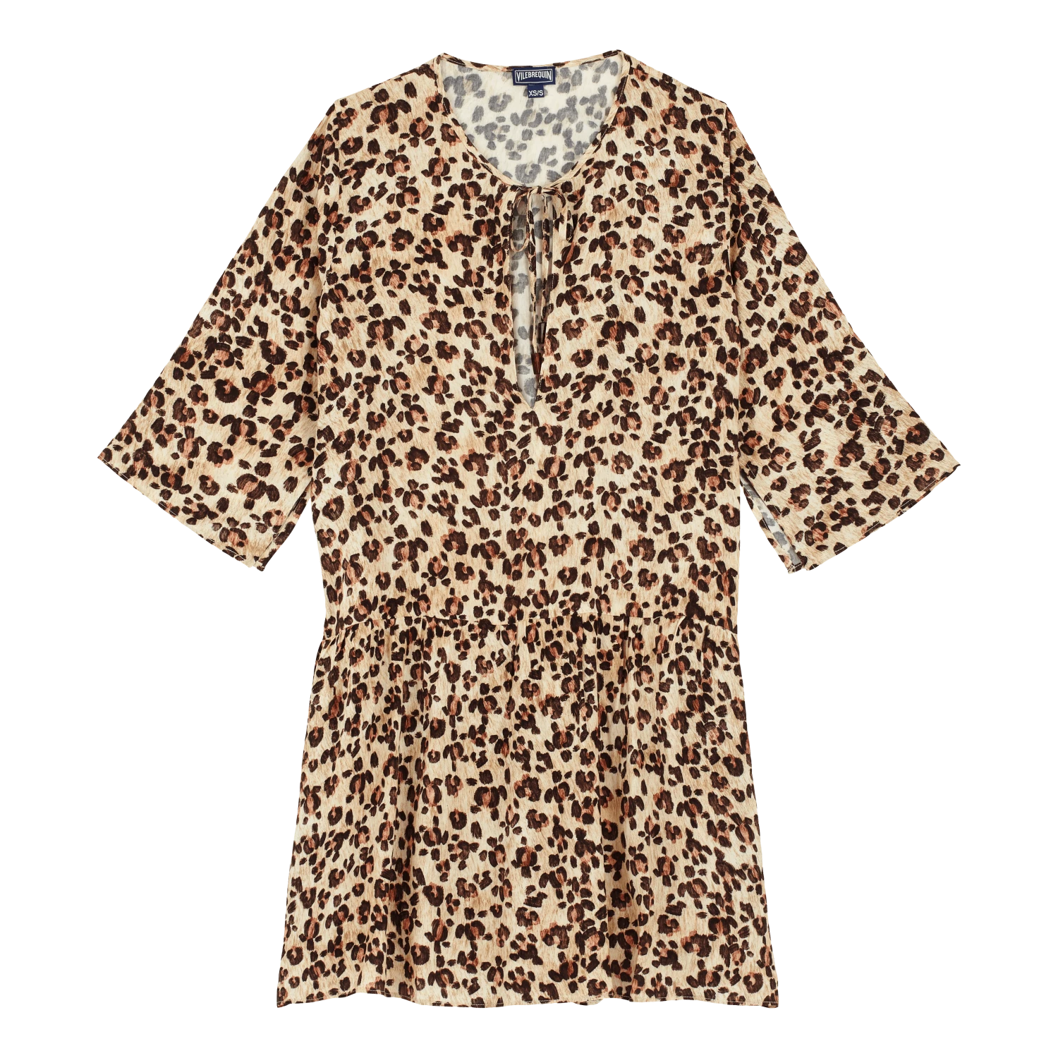 Vilebrequin Women Short Dress Turtles Leopard 3 Vilebrequin Women Short Dress Turtles Leopard