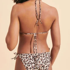 Vilebrequin Women Triangle Bikini Top Turtles Leopard -Outdoor Beach & Swimwear LOXU3H05 121 backworn 3920x3920 1