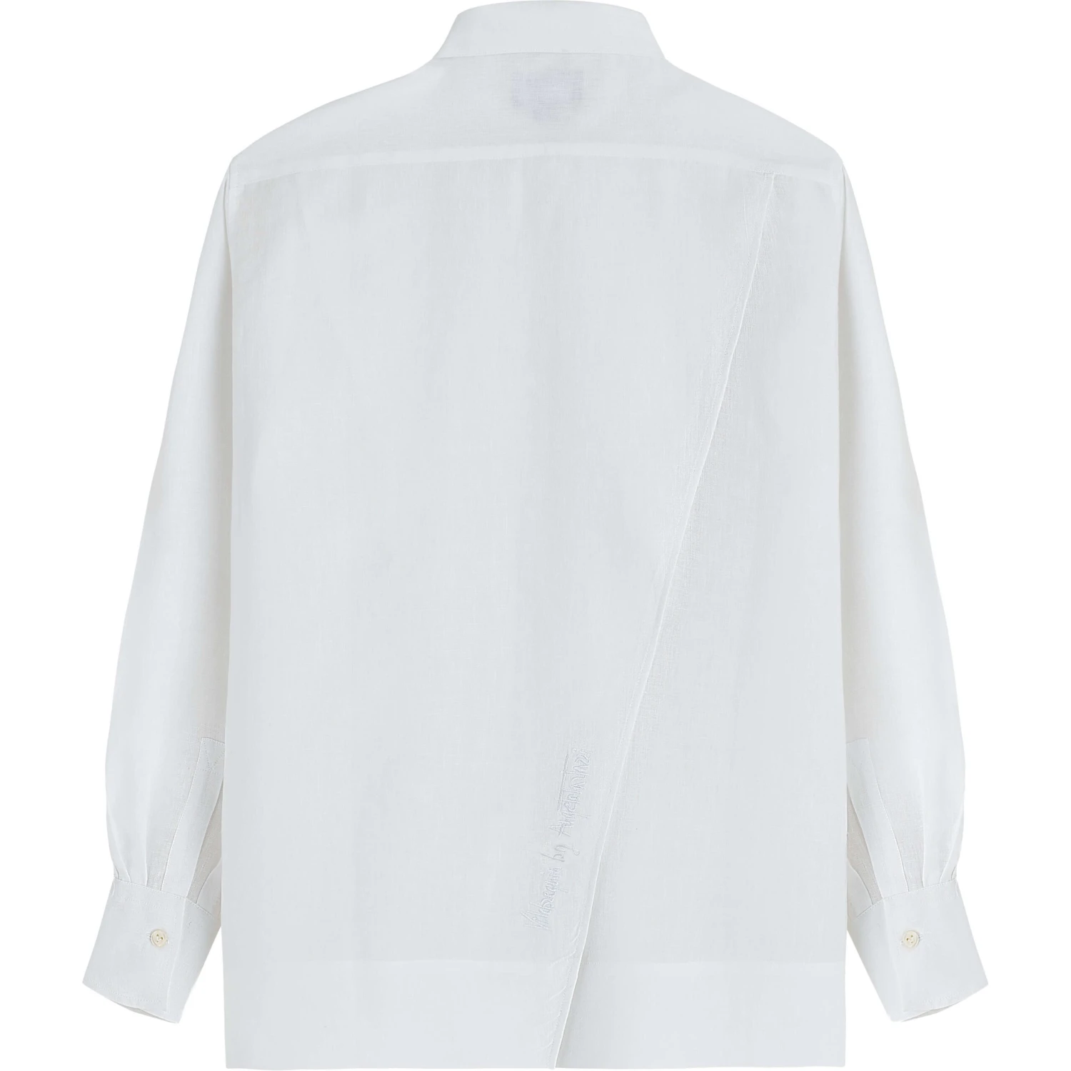 Women Solid Linen Shirt- Vilebrequin X Angelo Tarlazzi 4 Women Solid Linen Shirt- Vilebrequin X Angelo Tarlazzi - Image 2