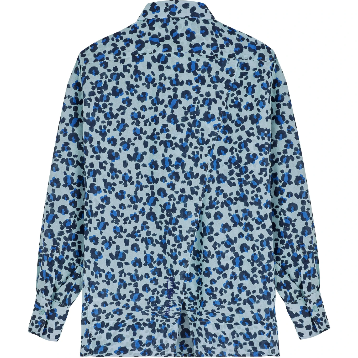 Women Organic Cotton Veil Shirt Turtles Leopard- Vilebrequin X Angelo Tarlazzi 4 Women Organic Cotton Veil Shirt Turtles Leopard- Vilebrequin X Angelo Tarlazzi - Image 2