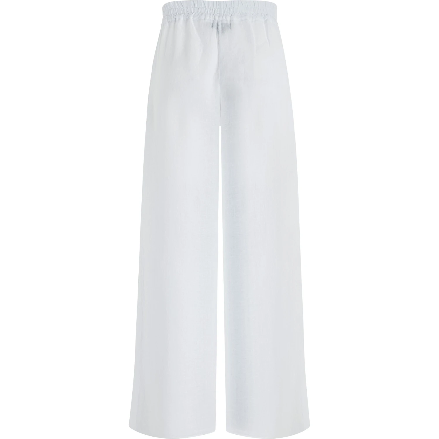 Women White Linen Pants- Vilebrequin X Angelo Tarlazzi 4 Women White Linen Pants- Vilebrequin X Angelo Tarlazzi - Image 2