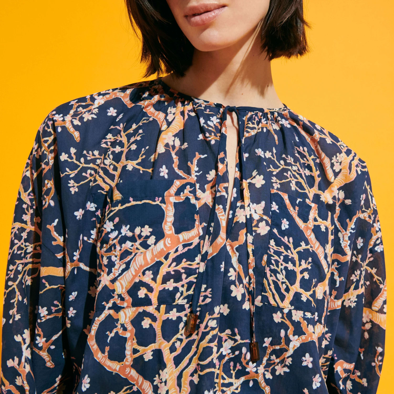 Vilebrequin Women Short Ruffles Cotton Dress Sweet Blossom 7 Vilebrequin Women Short Ruffles Cotton Dress Sweet Blossom - Image 5