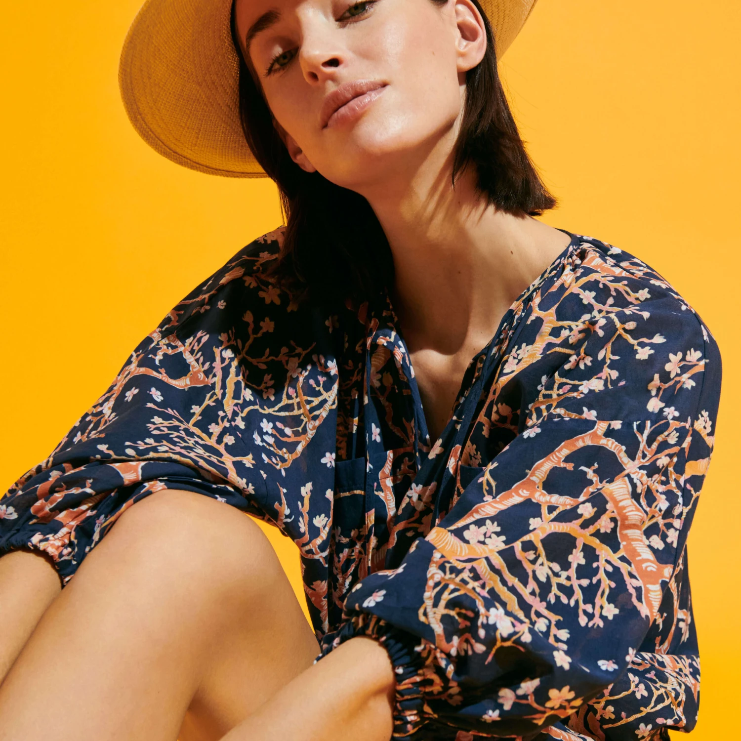 Vilebrequin Women Short Ruffles Cotton Dress Sweet Blossom 8 Vilebrequin Women Short Ruffles Cotton Dress Sweet Blossom - Image 6