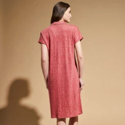 Vilebrequin Women Linen Long Polo Dress Solid 11 Vilebrequin Women Linen Long Polo Dress Solid -Outdoor Beach & Swimwear LVEU2O00 178 backworn 3920x3920 1