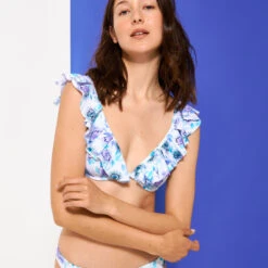 Vilebrequin Women Halter Bikini Top Flash Flowers -Outdoor Beach & Swimwear LZZC3H28 354 supp4 3920x3920 1