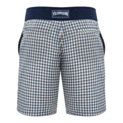 Men Woolen Swim Trunks Carreaux- Vilebrequin X The Woolmark Company -Outdoor Beach & Swimwear MAEH2L28 994 back 3920x3920 1