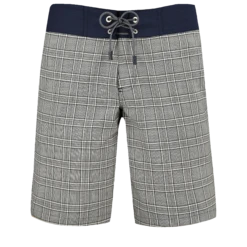 Vilebrequin Men Merinos Wool Long Swim Trunks Prince De Galles