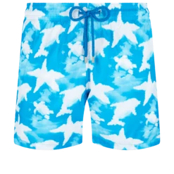 Vilebrequin Men Ultra-light And Packable Swim Trunks Clouds
