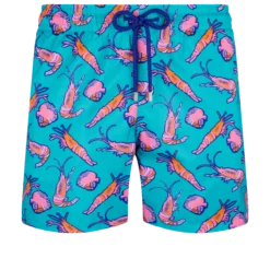 Vilebrequin Men Ultra-light And Packable Swim Trunks Crevettes Et Poissons