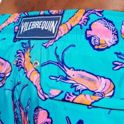 Vilebrequin Men Ultra-light And Packable Swim Trunks Crevettes Et Poissons -Outdoor Beach & Swimwear MAHC3J83 316 supp3 3920x3920 1