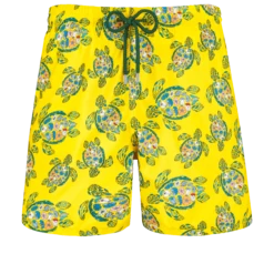 Vilebrequin Men Swim Trunks Ultra-light And Packable Provencal Turtles