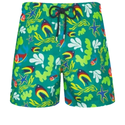 Vilebrequin Men Swim Trunks Ultra-light And Packable Naive Fish