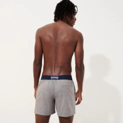 Men Woolen Swim Trunks Super 120'S- Vilebrequin X The Woolmark Company 12 Men Woolen Swim Trunks Super 120'S- Vilebrequin X The Woolmark Company -Outdoor Beach & Swimwear MGUH2L27 921 backworn 3920x3920 1