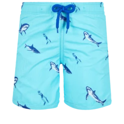 Vilebrequin Boys Swim Trunks Embroidered 2009 Les Requins
