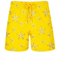 Vilebrequin Men Swim Trunks Embroidered Starfish Dance - Limited Edition