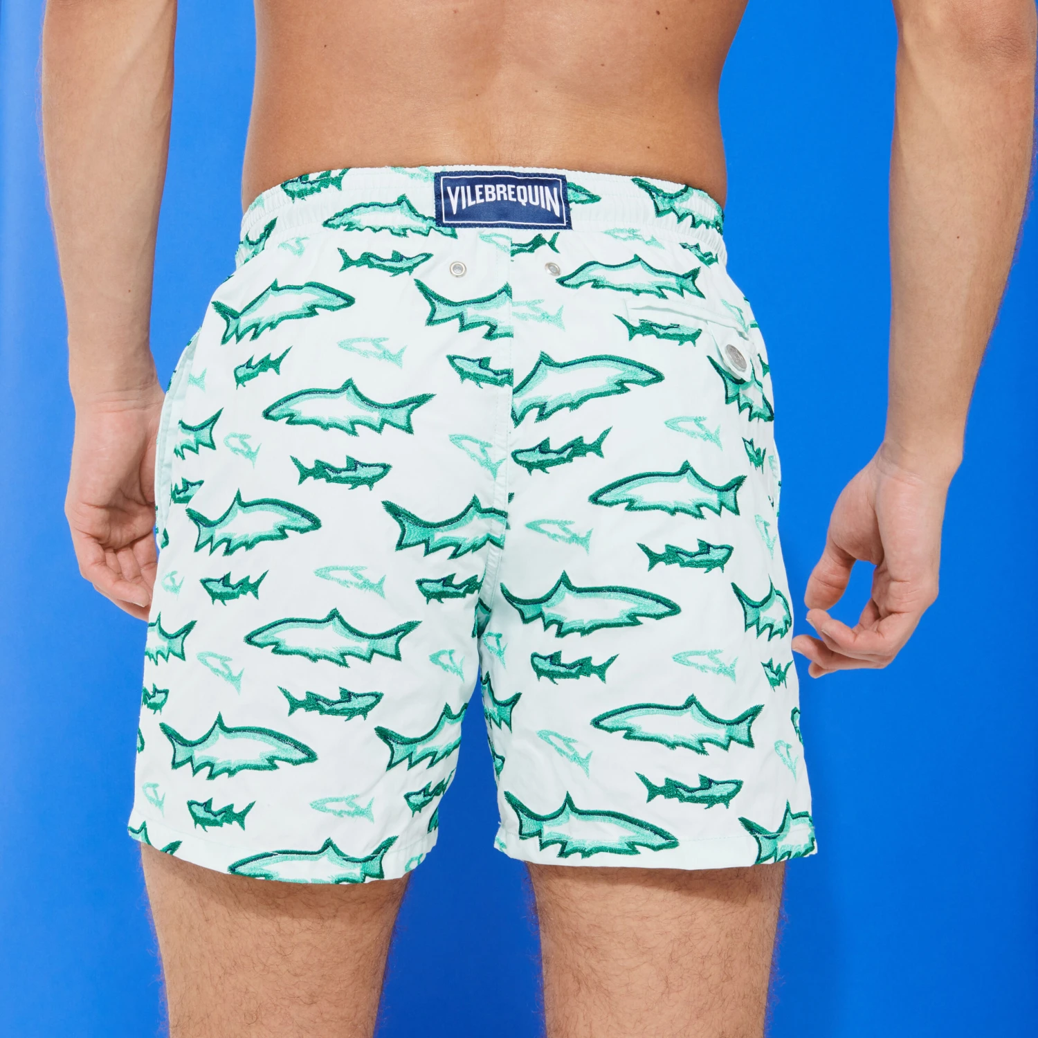 Vilebrequin Men Embroidered Swim Trunks Requins 3D - Limited Edition 6 Vilebrequin Men Embroidered Swim Trunks Requins 3D - Limited Edition - Image 4