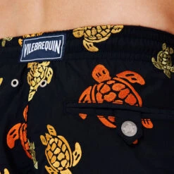 Vilebrequin Men Embroidered Swim Trunks Ronde Des Tortues - Limited Edition -Outdoor Beach & Swimwear MISC3C36 390 supp2 3920x3920 1