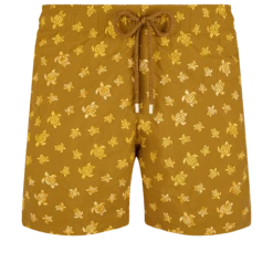 Vilebrequin Men Embroidered Swim Trunks Micro Ronde Des Tortues - Limited Edition