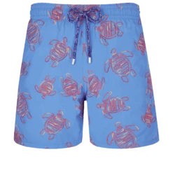 Vilebrequin Men Swim Trunks Embroidered VBQ Turtles - Limited Edition