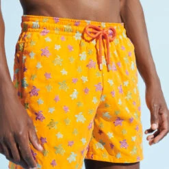 Vilebrequin Men Swim Trunks Embroidered Micro Ronde Des Tortues Rainbow - Limited Edition -Outdoor Beach & Swimwear MISH3C39 172 supp1 3920x3920 1