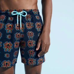 Vilebrequin Men Swim Trunks Embroidered Poulpes Neon - Limited Edition -Outdoor Beach & Swimwear MISH3C41 390 supp1 3920x3920 1