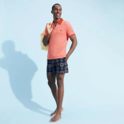 Vilebrequin Men Swim Trunks Embroidered Poulpes Neon - Limited Edition -Outdoor Beach & Swimwear MISH3C41 390 supp2 3920x3920 1